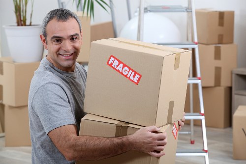 Bayswater movers team using safety equipment during a relocation