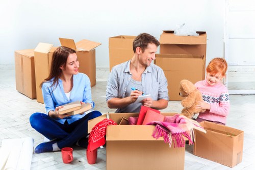 Loading business items carefully during a commercial relocation in Bayswater