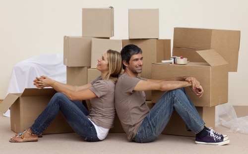 Preparation checklist and packed boxes for student removals in Bayswater