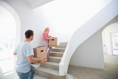 Checklist and packing materials for a local home relocation