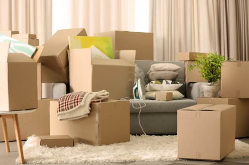 Local furniture collection service removing bulky items from a home