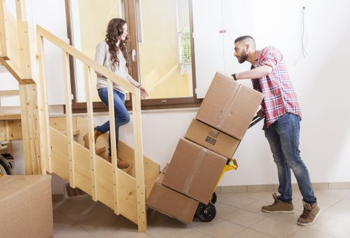 Careful loading of household furniture for transport in Bayswater