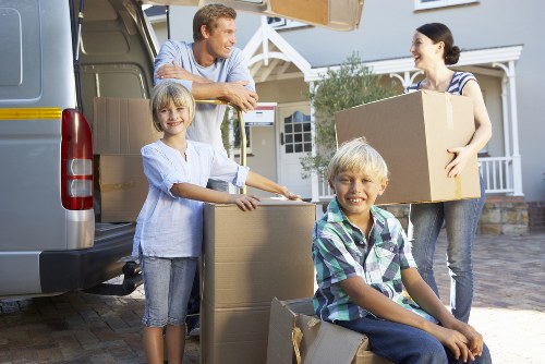 Careful loading of office furniture for a Bayswater relocation